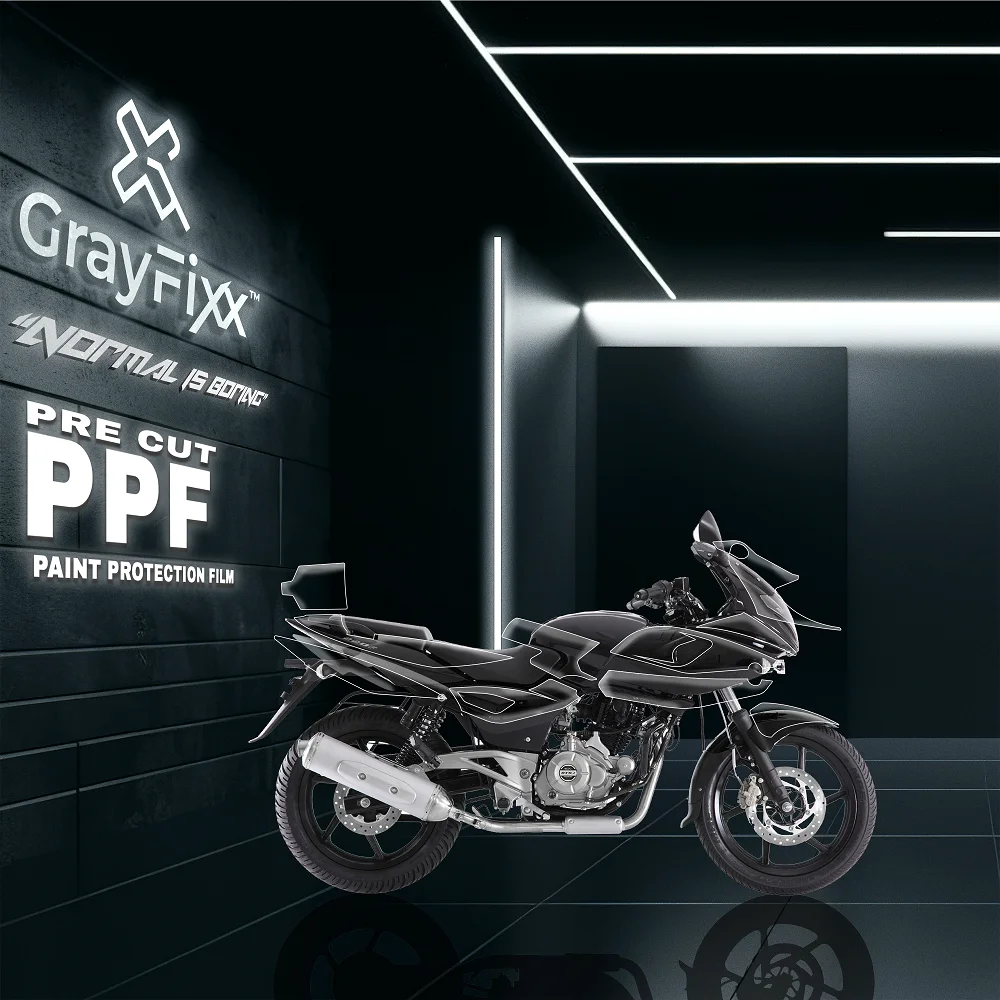 Pre-Cut PPF(Paint Protection Film) Compatible with Pulsar 220F | TPU(Thermoplastic Polyurethane), Water Proof, 3X Layer, Scratch Resistant